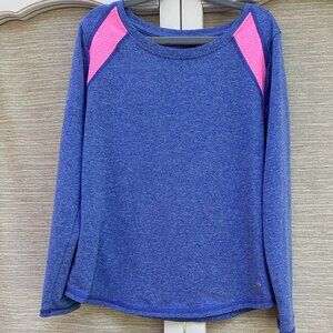 Champion Girls Top Purple Pink Long Sleeved Activewear Athleisure Top Size M 7/8